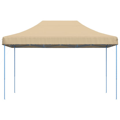 Partytent inklapbaar pop-up 440x292x315 cm beige