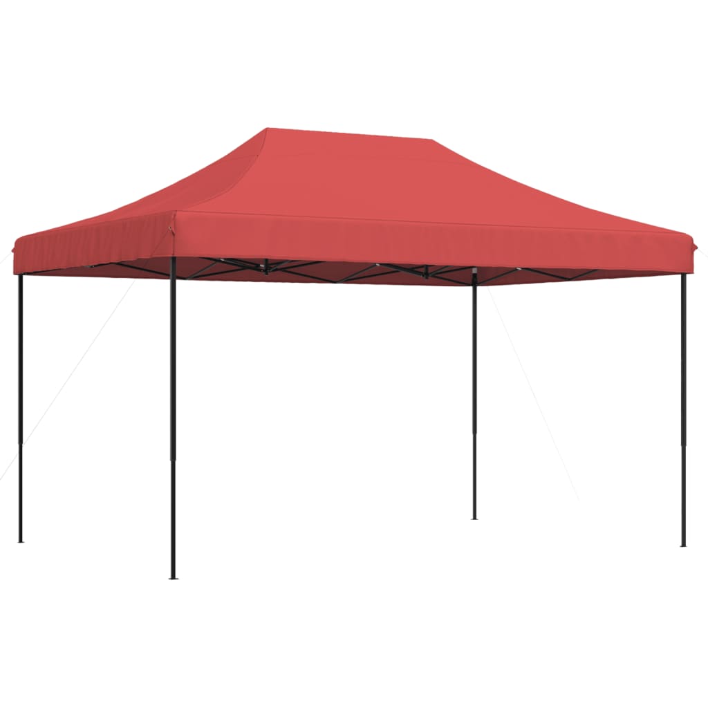 Partytent inklapbaar pop-up 440x292x315 cm bordeauxrood