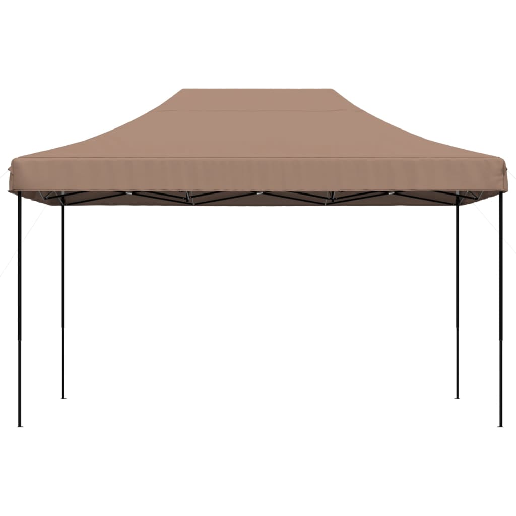 Partytent inklapbaar pop-up 440x292x315 cm bruin