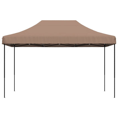 Partytent inklapbaar pop-up 440x292x315 cm bruin