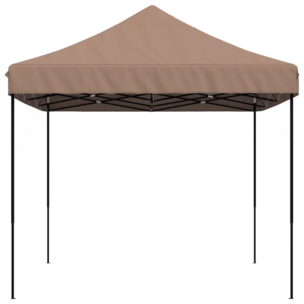 Partytent inklapbaar pop-up 440x292x315 cm bruin