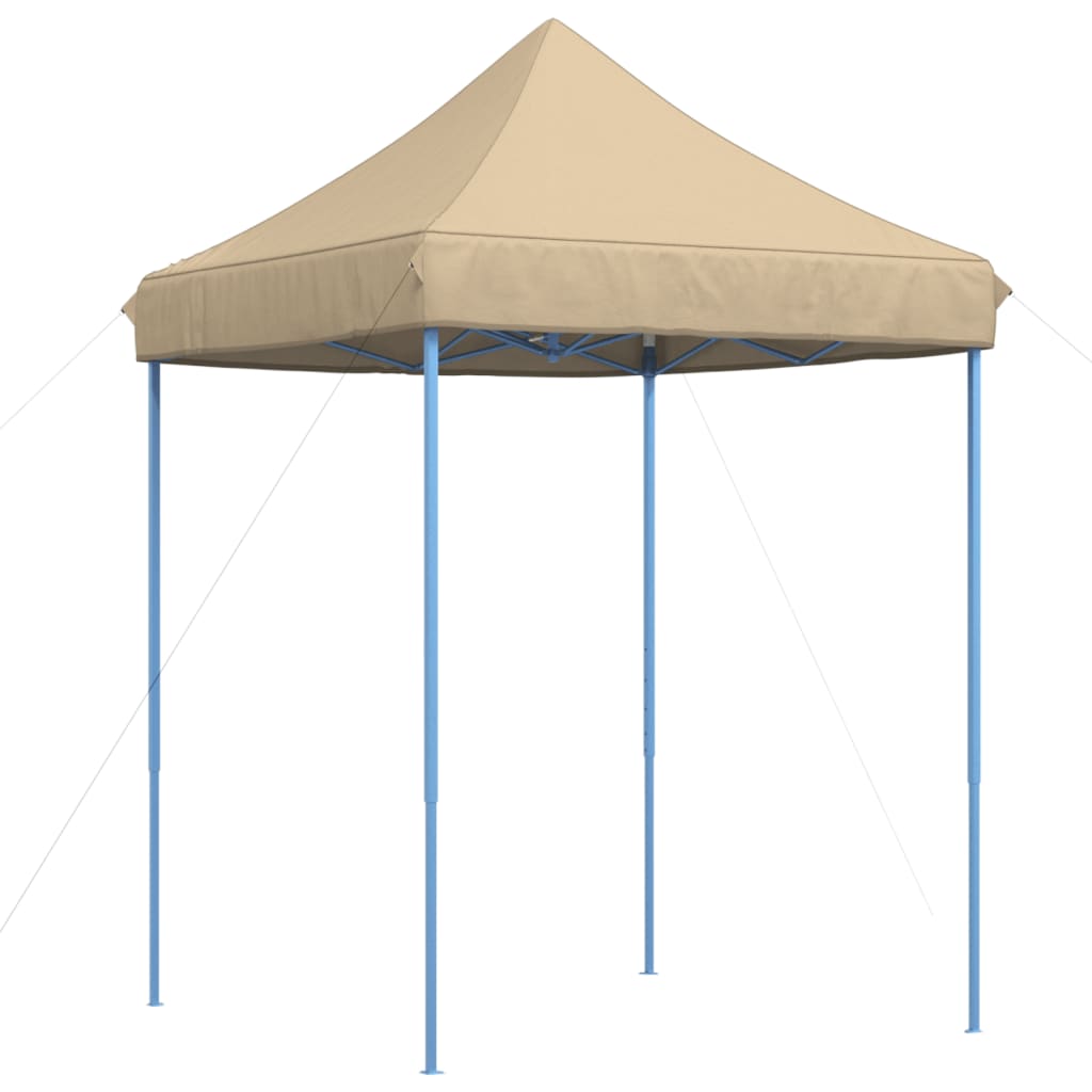 Partytent inklapbaar pop-up 200x200x306 cm beige