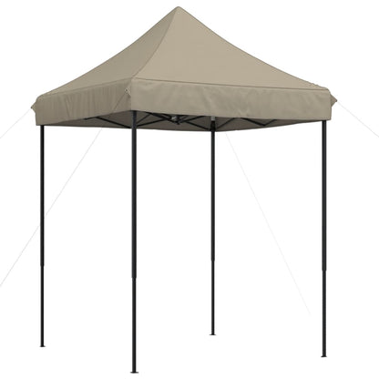 Partytent inklapbaar pop-up 200x200x306 cm taupe