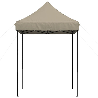 Partytent inklapbaar pop-up 200x200x306 cm taupe