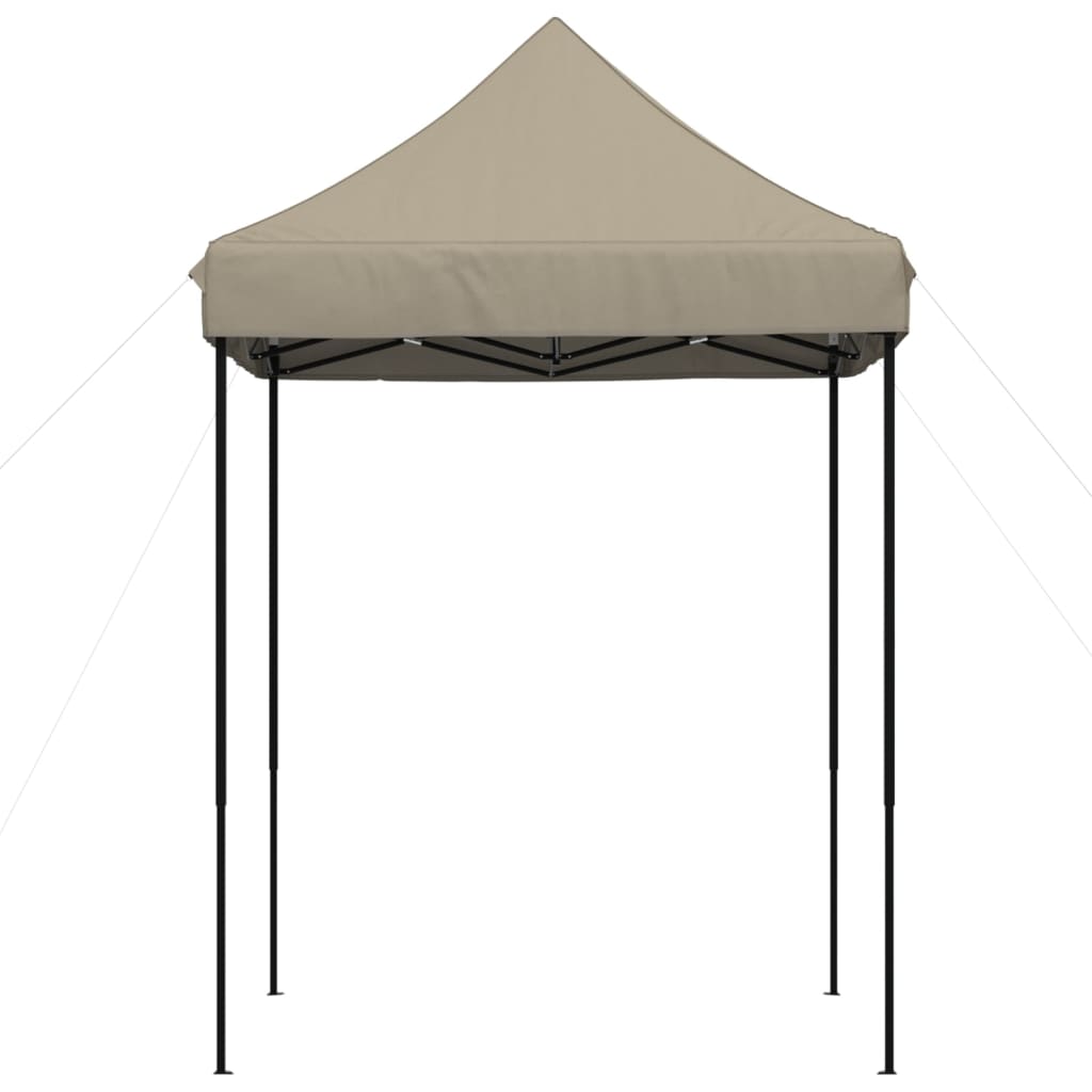 Partytent inklapbaar pop-up 200x200x306 cm taupe