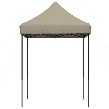 Partytent inklapbaar pop-up 200x200x306 cm taupe