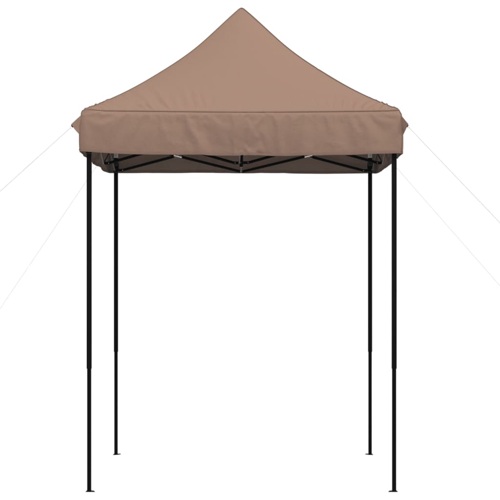 Partytent inklapbaar pop-up 200x200x306 cm bruin