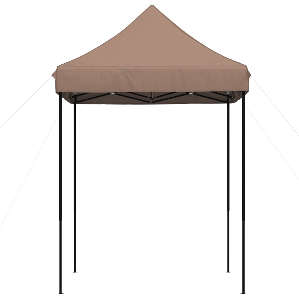 Partytent inklapbaar pop-up 200x200x306 cm bruin