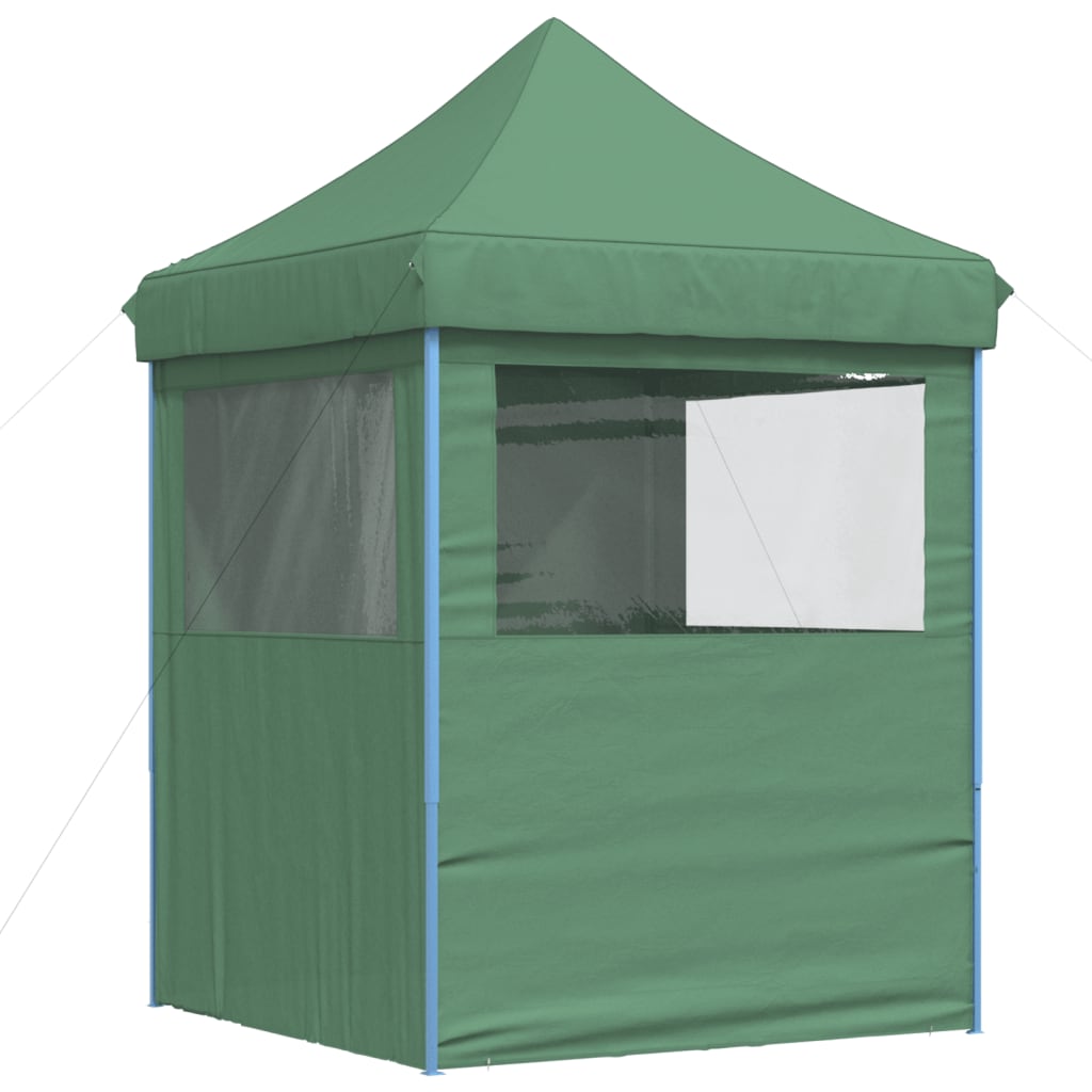 Partytent inklapbaar pop-up met 4 zijwanden groen