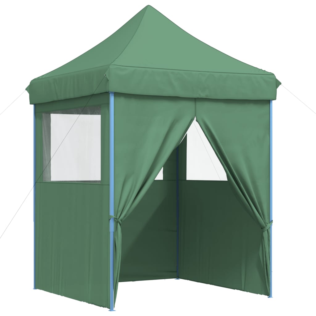 Partytent inklapbaar pop-up met 4 zijwanden groen