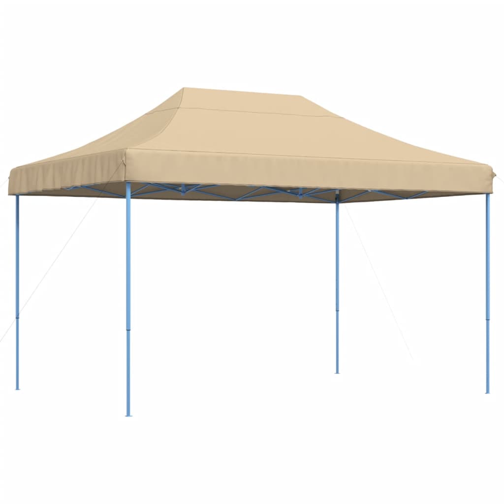 Partytent inklapbaar pop-up 410x279x315 cm beige