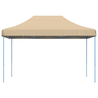 Partytent inklapbaar pop-up 410x279x315 cm beige