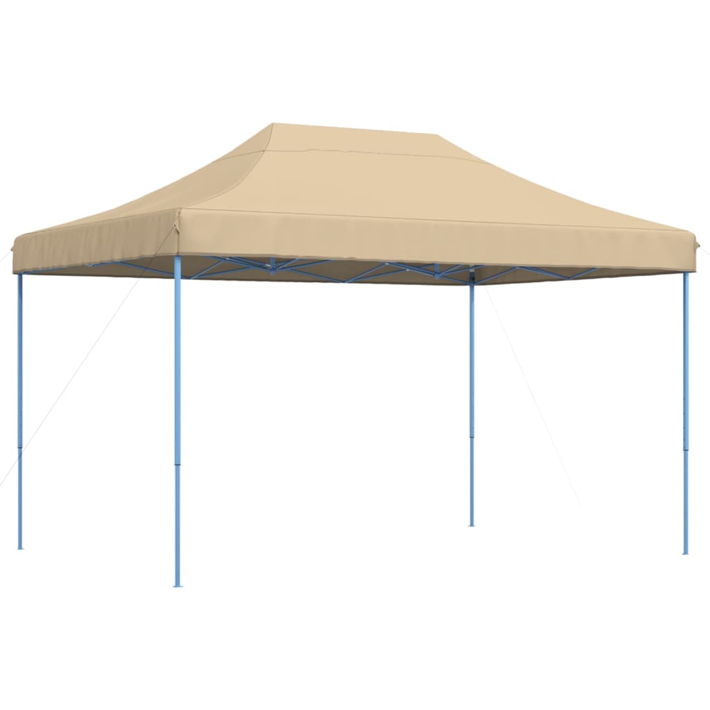 Partytent inklapbaar pop-up 410x279x315 cm beige