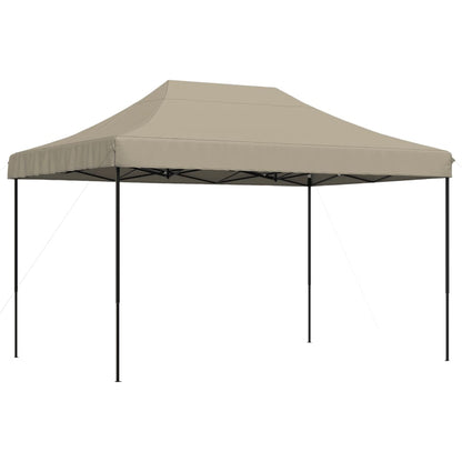 Partytent inklapbaar pop-up 410x279x315 cm taupe