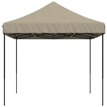 Partytent inklapbaar pop-up 410x279x315 cm taupe