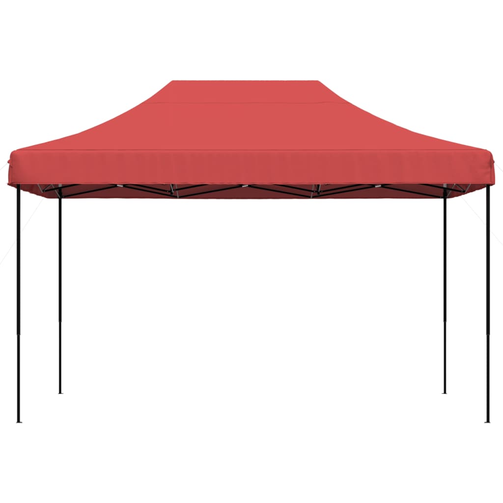 Partytent inklapbaar pop-up 410x279x315 cm bordeauxrood