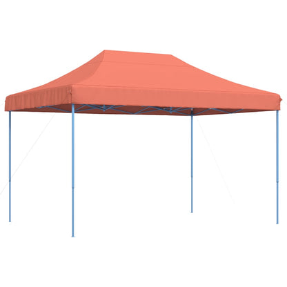 Partytent inklapbaar pop-up 410x279x315 cm terracotta