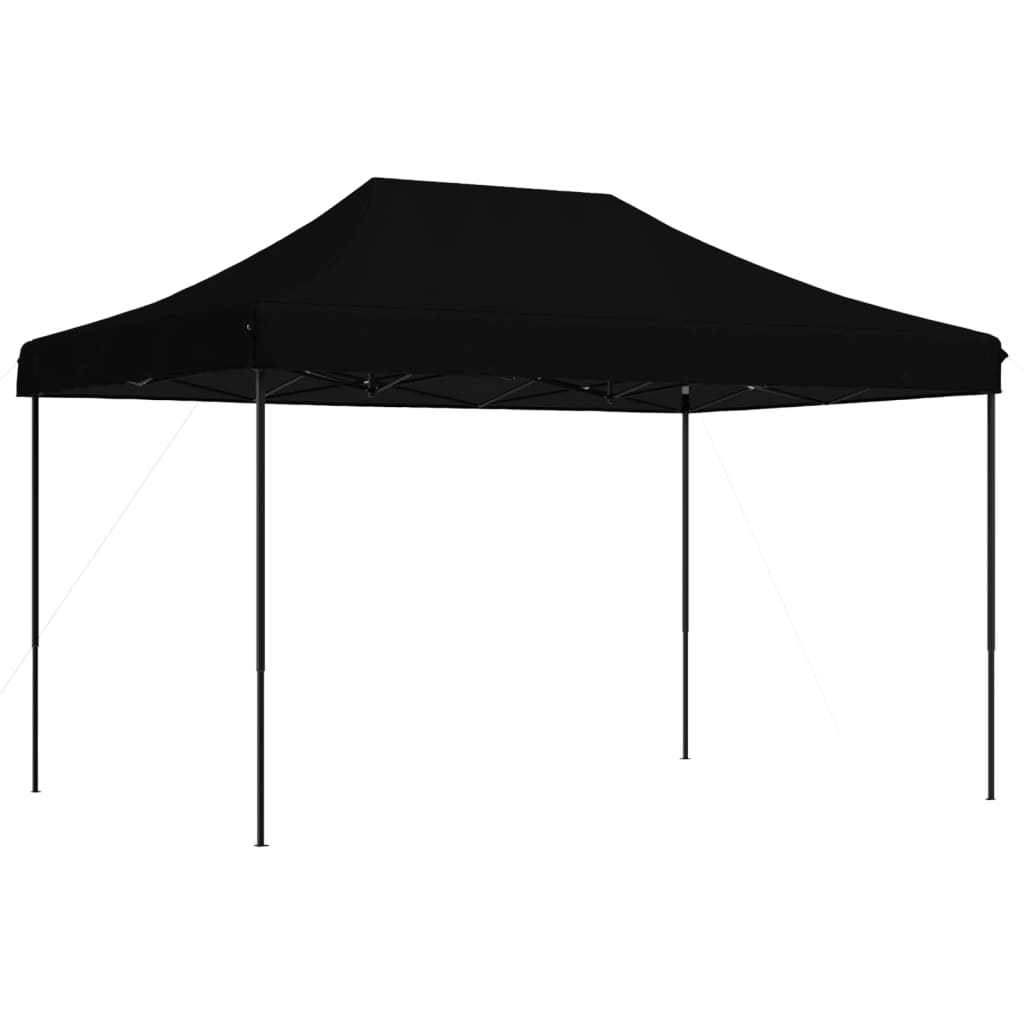 Partytent inklapbaar pop-up 410x279x315 cm zwart