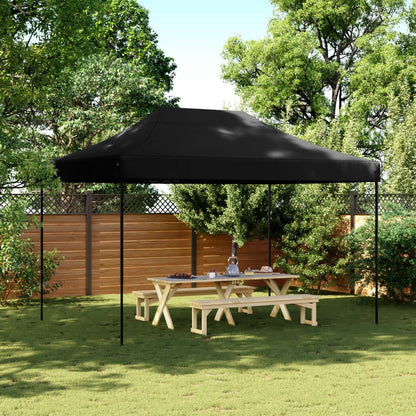 Partytent inklapbaar pop-up 410x279x315 cm zwart