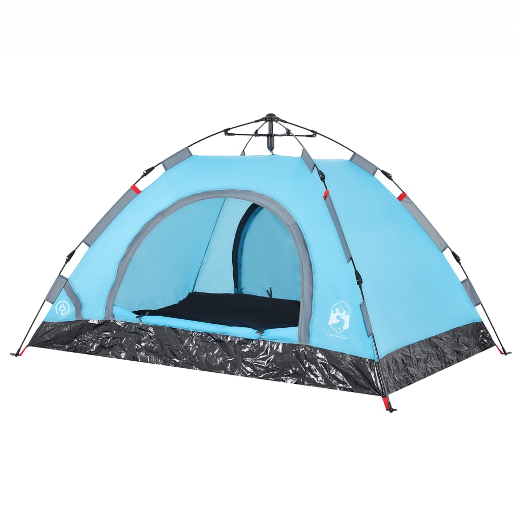 Tent 2-persoons snelontgrendeling blauw