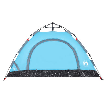 Tent 2-persoons snelontgrendeling blauw