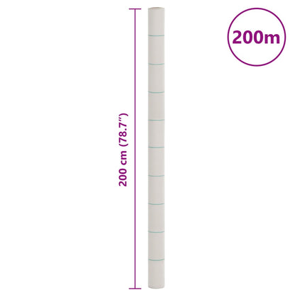 Worteldoek 2x200 m polypropeen wit