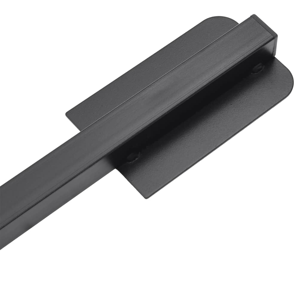 Parasolvoet inklapbaar voor Ø38/48 mm stok staal glanzend zwart