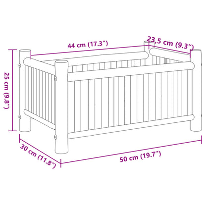 Plantenbak 50x30x25 cm bamboe