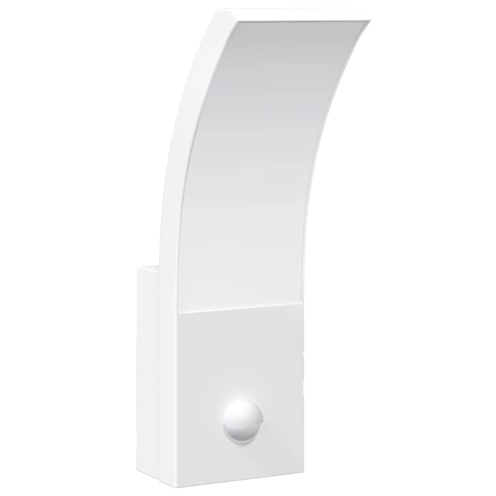 Buitenwandlamp LED met sensors gegoten aluminium wit