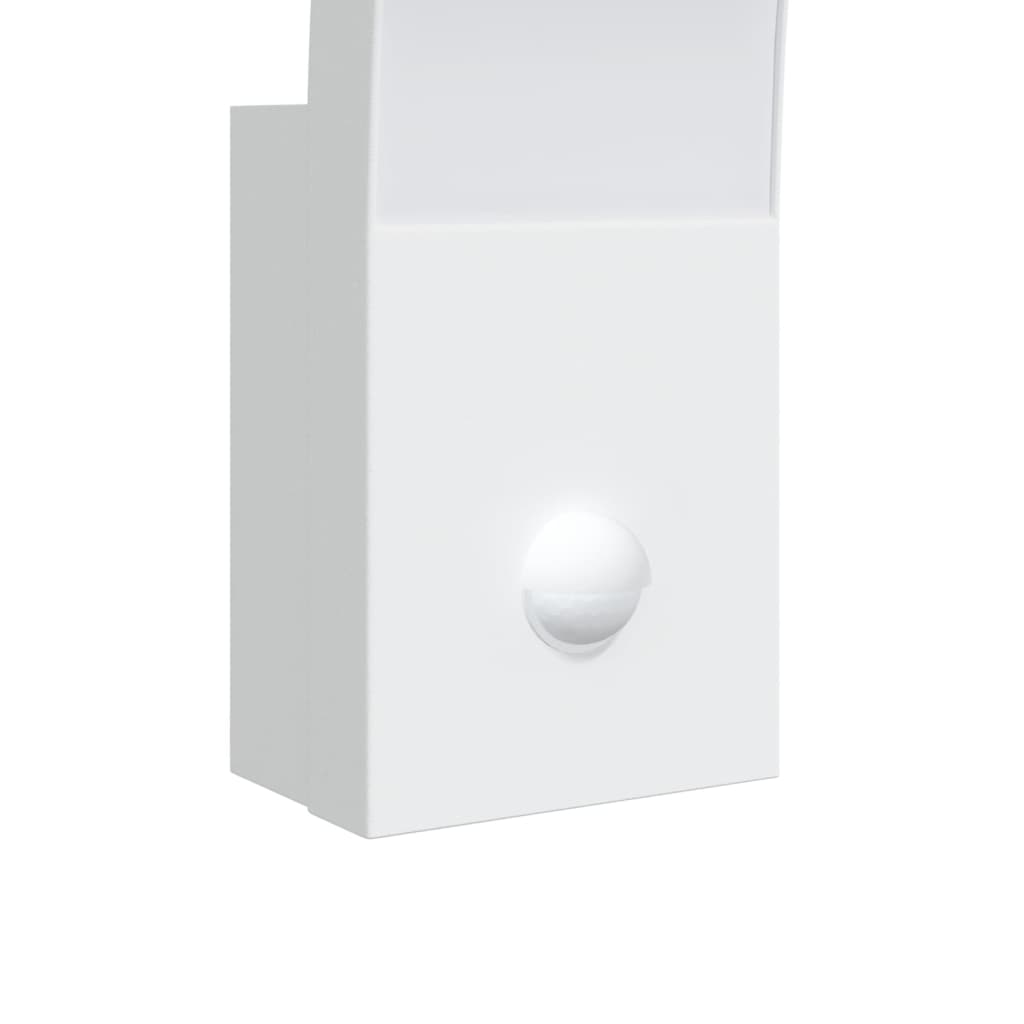 Buitenwandlamp LED met sensors gegoten aluminium wit