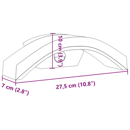 Buitenwandlampen 2 st LED met sensors gegoten aluminium zwart