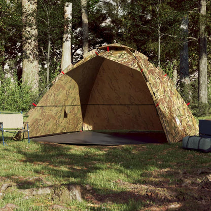 Tent 4-persoons snelontgrendeling camouflage