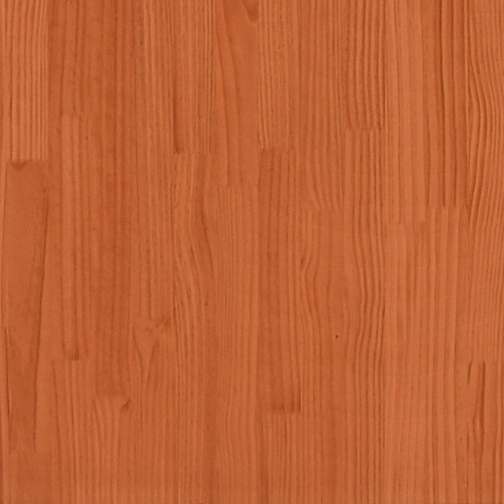 Kinderbedframe massief grenenhout wasbruin 90x190 cm