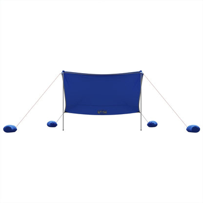 Strandluifel met zandankers 304x300 cm blauw
