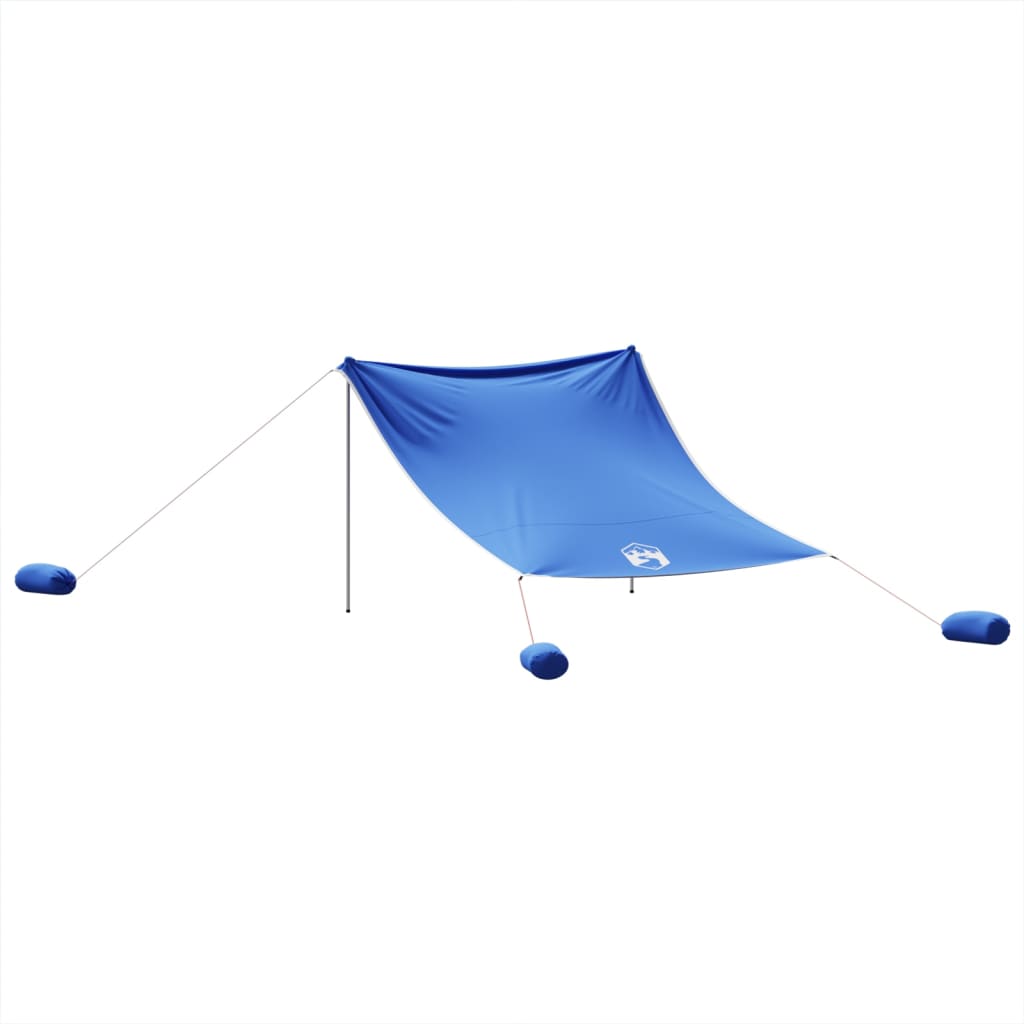 Strandluifel met zandankers 304x300 cm blauw