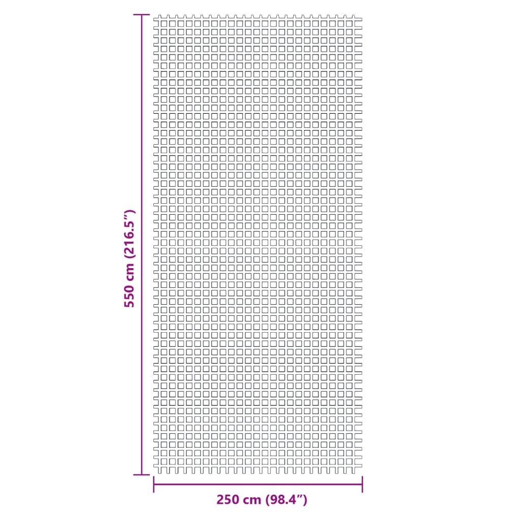 Kampeerkleed 5,5x2,5 m antracietkleurig