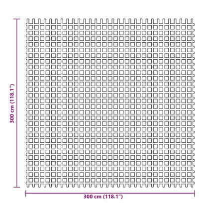 Kampeerkleed 3x3 m antracietkleurig