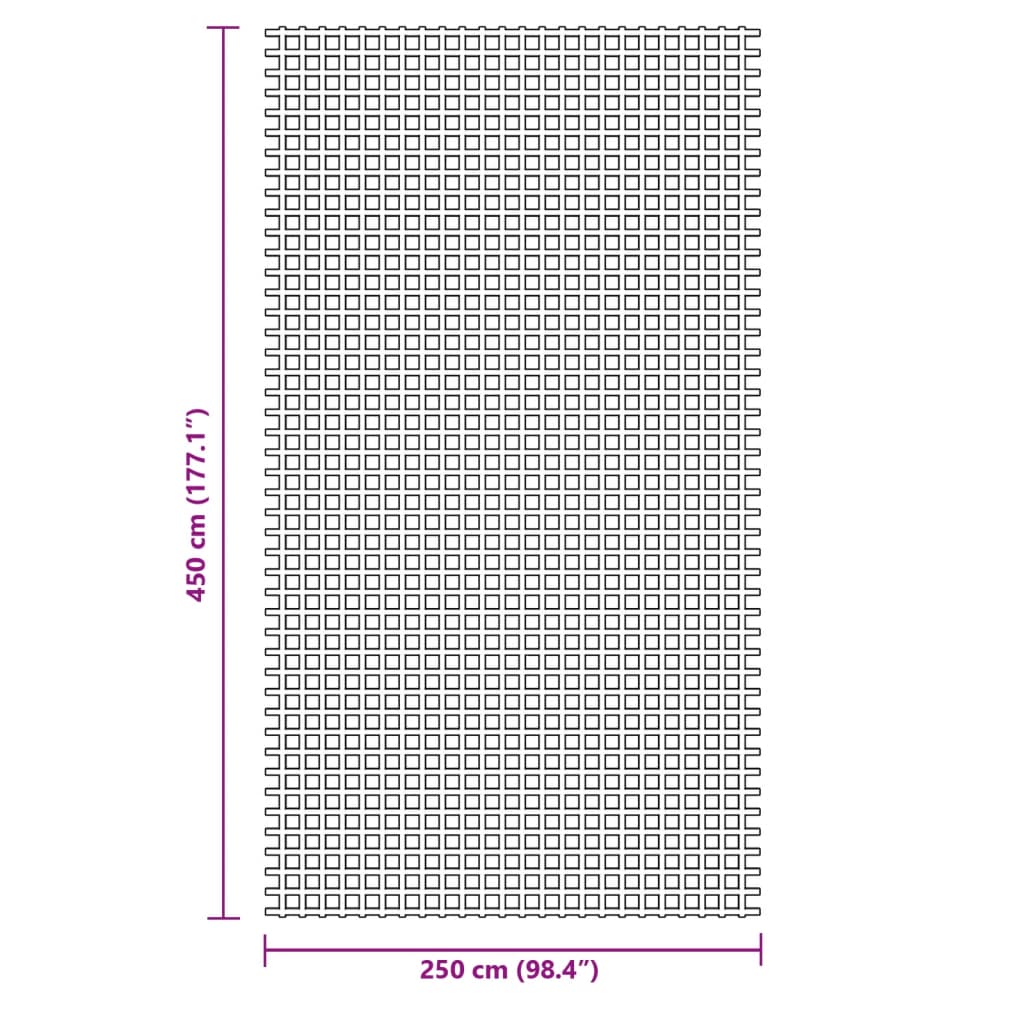 Kampeerkleed 4,5x2,5 m groen