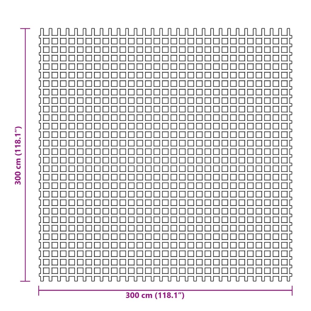 Kampeerkleed 3x3 m groen