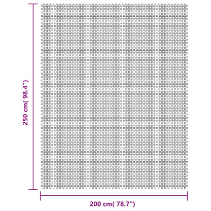 Kampeerkleed 2,5x2 m lichtgrijs