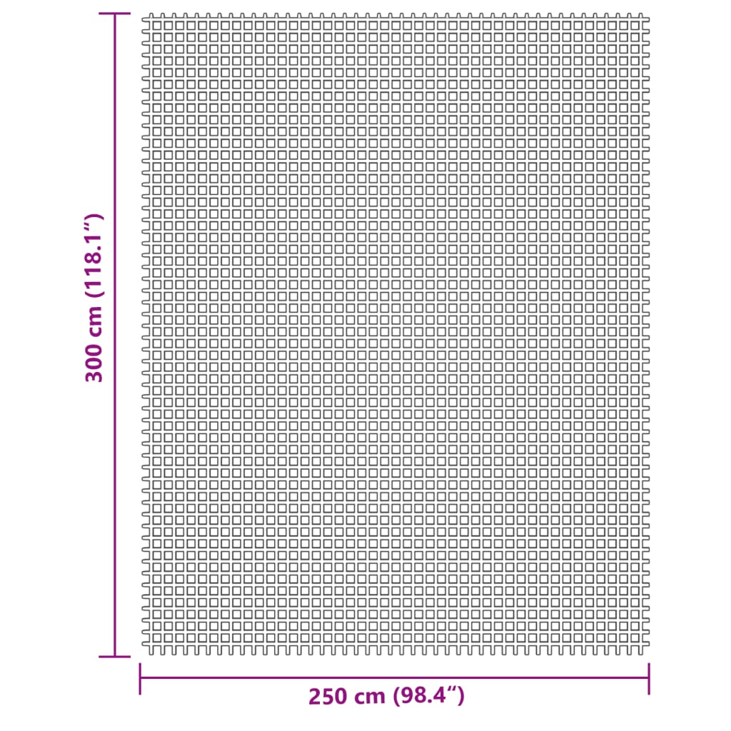 Kampeerkleed 3x2,5 m lichtgrijs