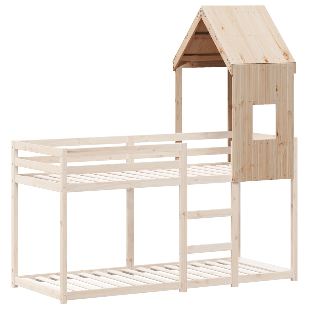 Kinderbedhuisje 60x89x134,5 cm massief grenenhout