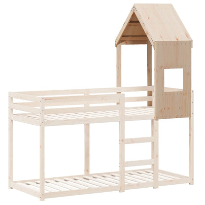 Kinderbedhuisje 55x99x139,5 cm massief grenenhout