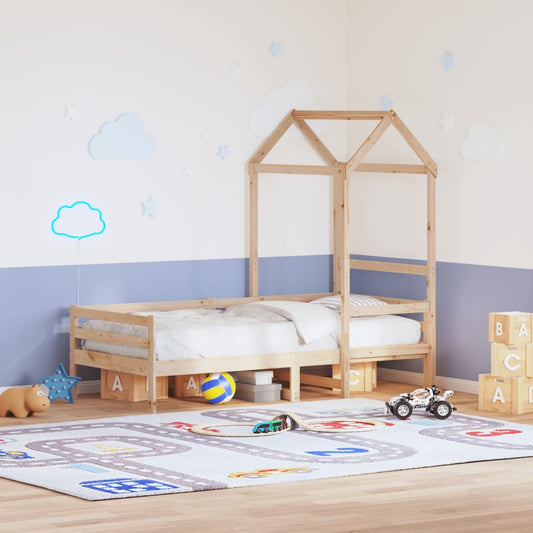 Kinderbedhuisje 118x70x176,5 cm massief grenenhout