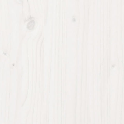 Plantenbak 80x40x50 cm massief grenenhout wit