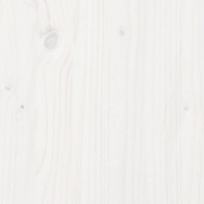Plantenbak 100x40x50 cm massief grenenhout wit