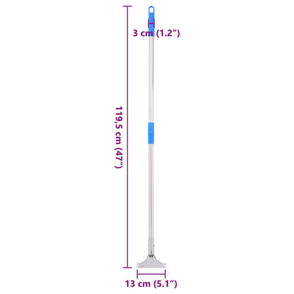 Vloerwisserhandgrepen 5 st 119,5 cm staal en kunststof