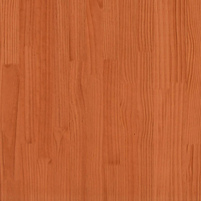 Plantenbak 50x50x68,5 cm massief grenenhout wasbruin