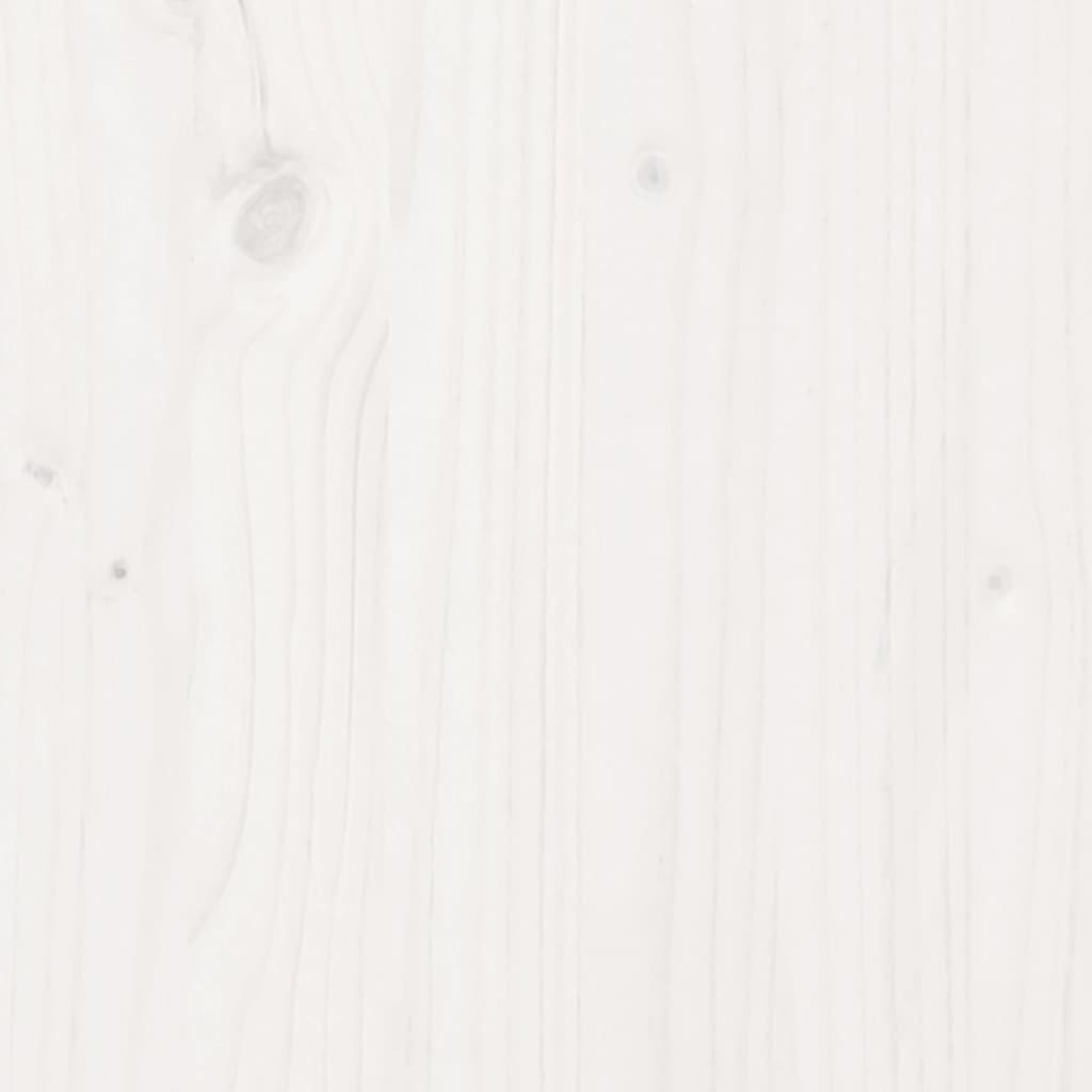 Plantenbak 70x40x68,5 cm massief grenenhout wit