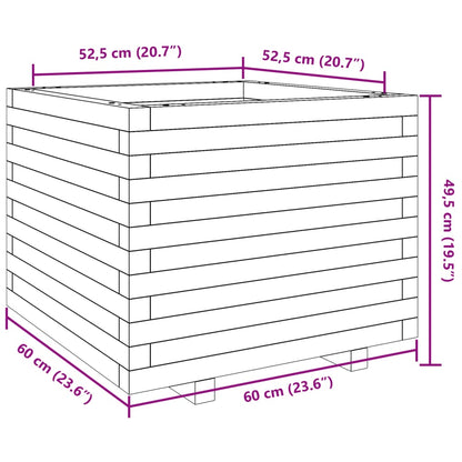 Plantenbak 60x60x49,5 cm massief douglashout